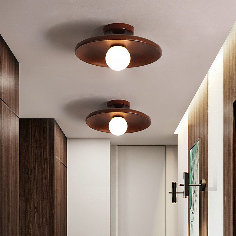 Circular Flush Mount Ceiling Light – Integrated LED Home Luminaire