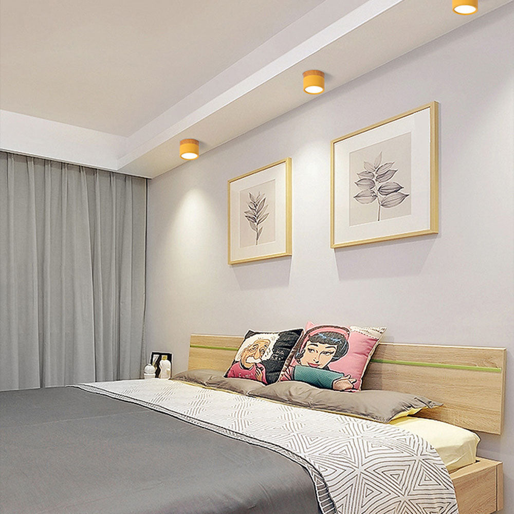 Small Cylinder Flush Mount Ceiling Light