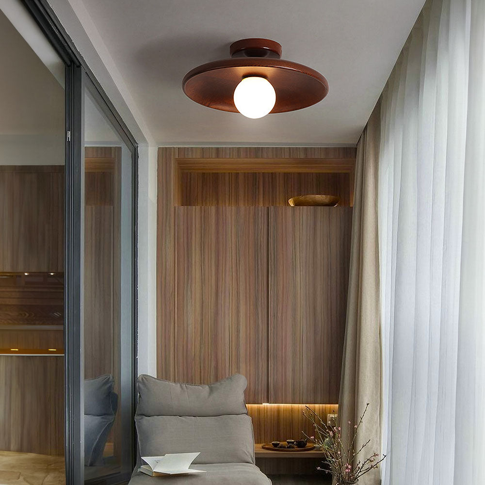 Circular Flush Mount Ceiling Light – Integrated LED Home Luminaire