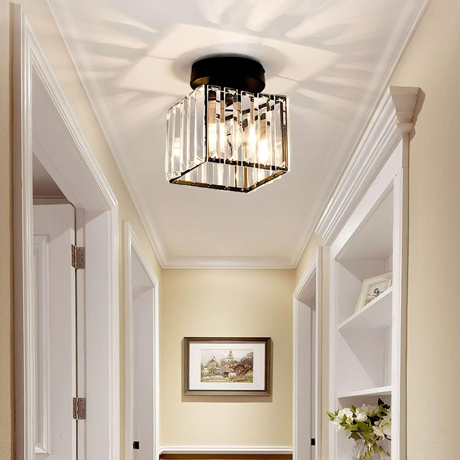 Modern Square Ceiling Light – Flush Mount LED Fixture