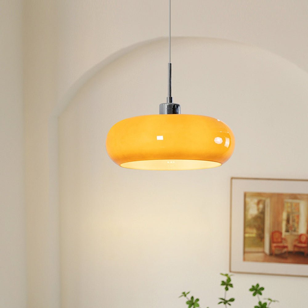 Oval Glass pendant lamp