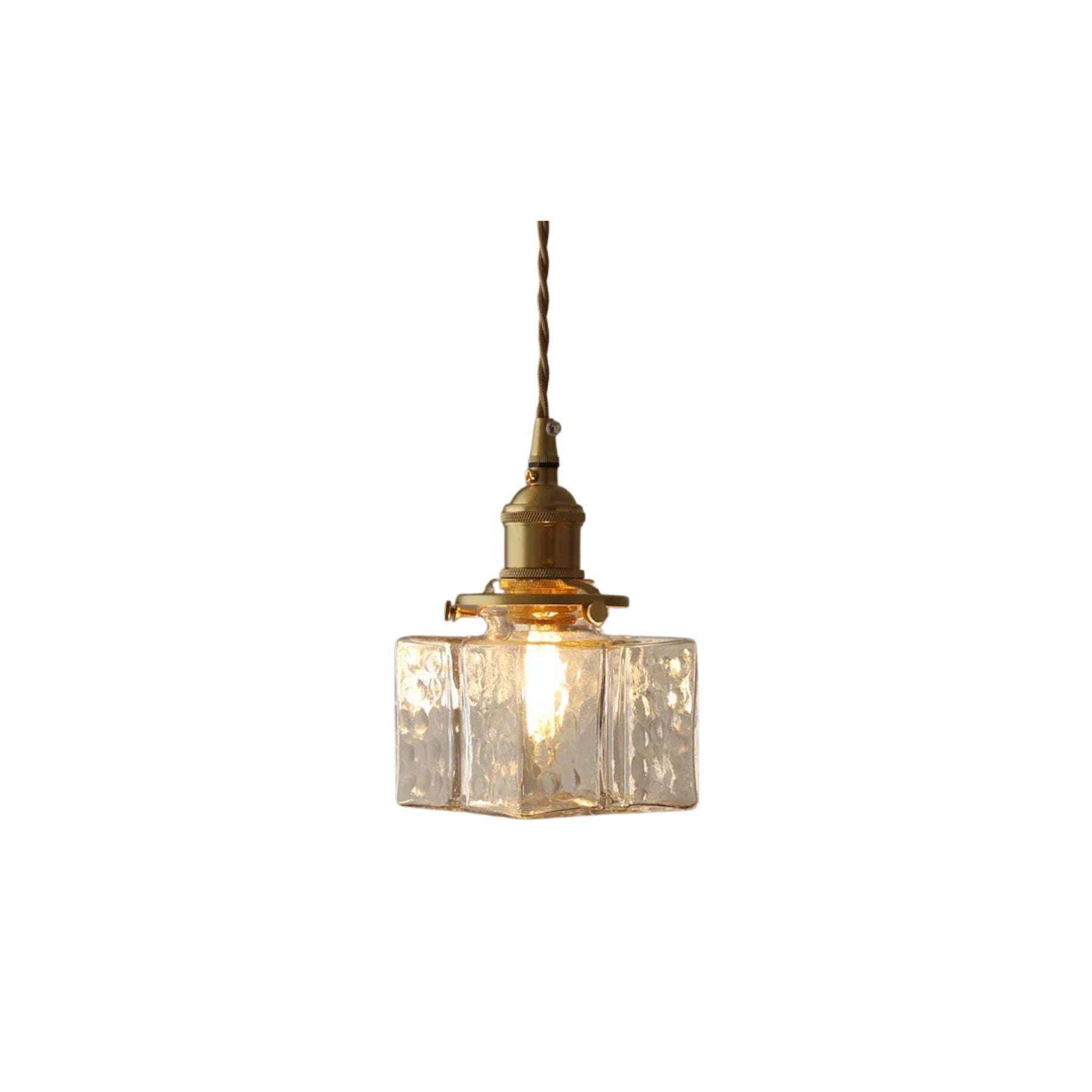 Modern Square Glass Pendant Lamp