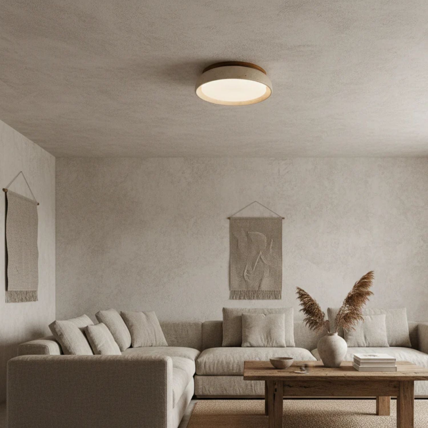 Modern Ceiling Light – Round Flush Mount