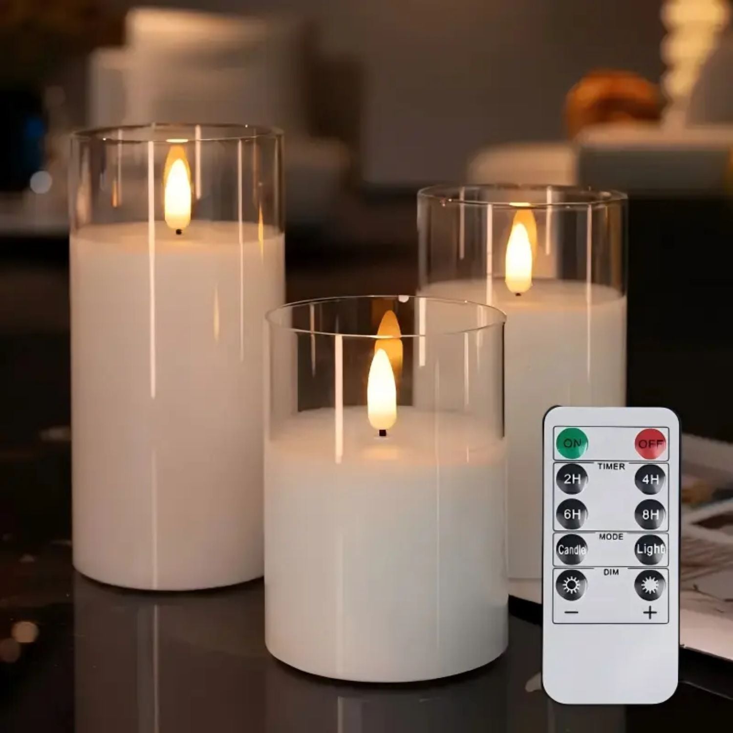 Flameless LED Wax Candles