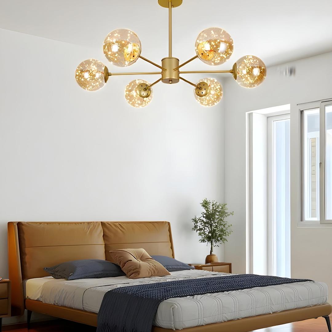 Glass Globe Chandelier