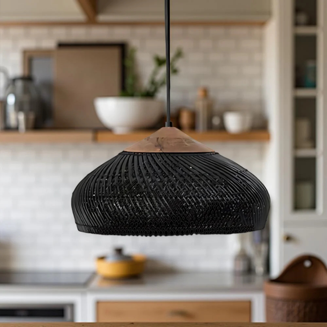 Rattan Boho Pendant Light