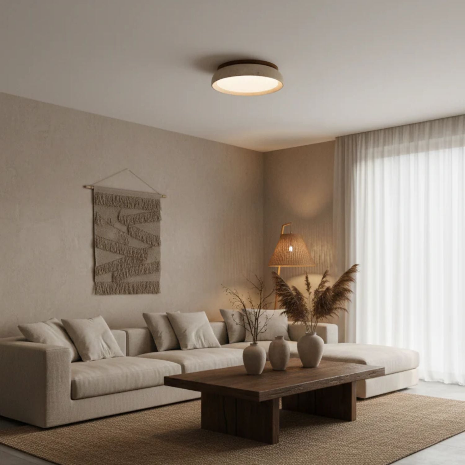 Modern Ceiling Light – Round Flush Mount