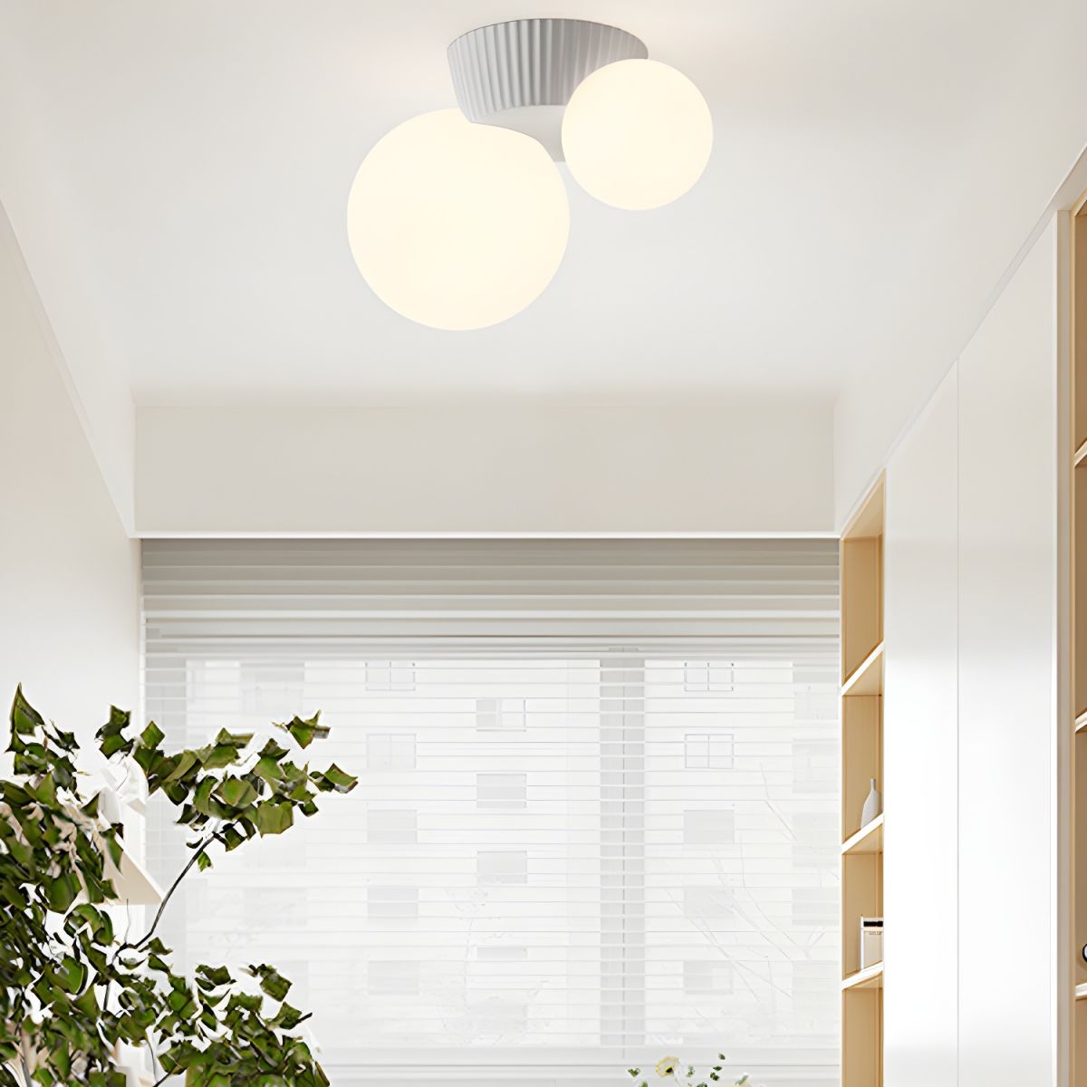 Modern Round Ceiling Light – Flush Mount LED Fixture