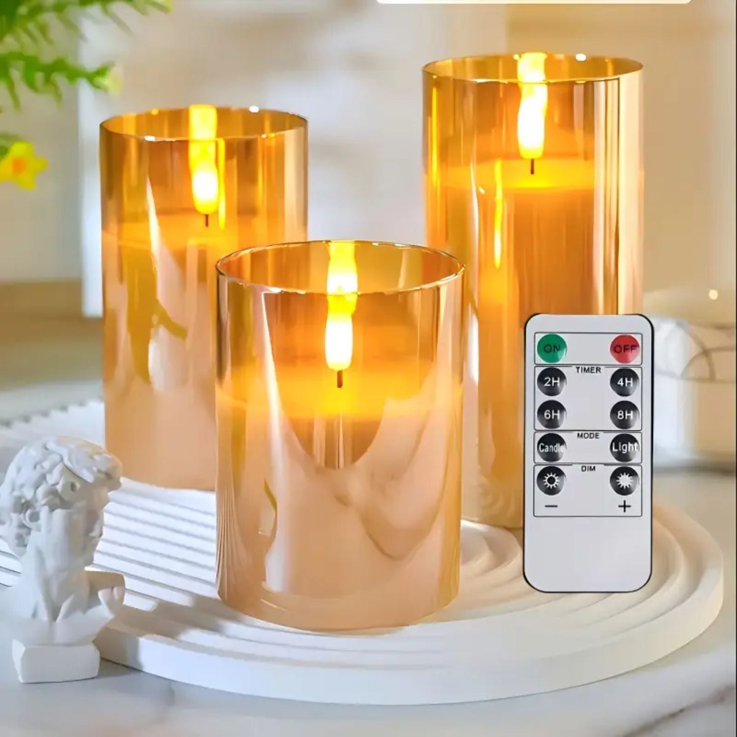 Flameless LED Wax Candles