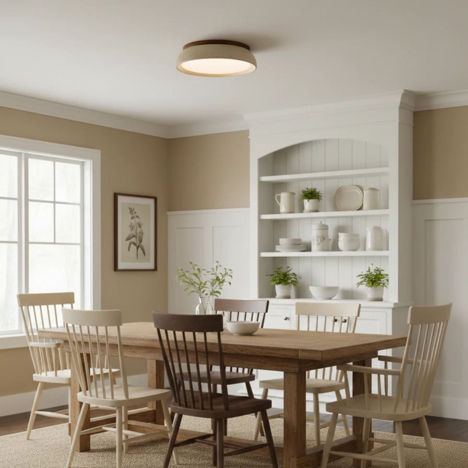 Modern Ceiling Light – Round Flush Mount