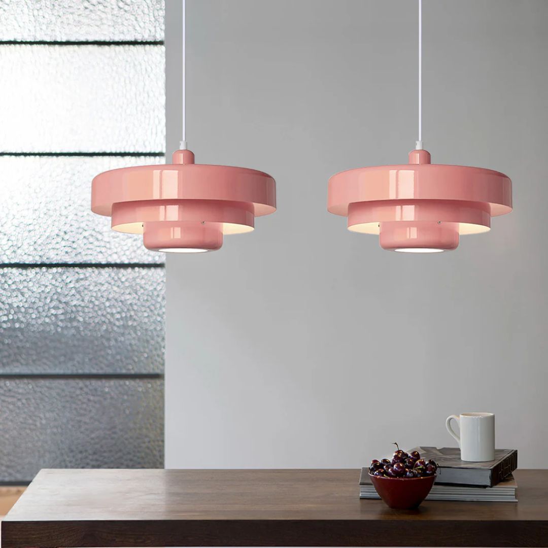 Modern Tiered Pendant Light – Multi-Layered Ceiling Lamp