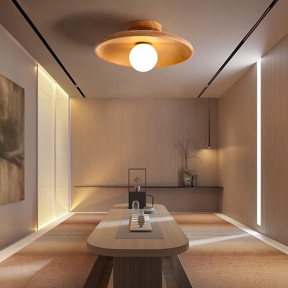 Circular Flush Mount Ceiling Light – Integrated LED Home Luminaire