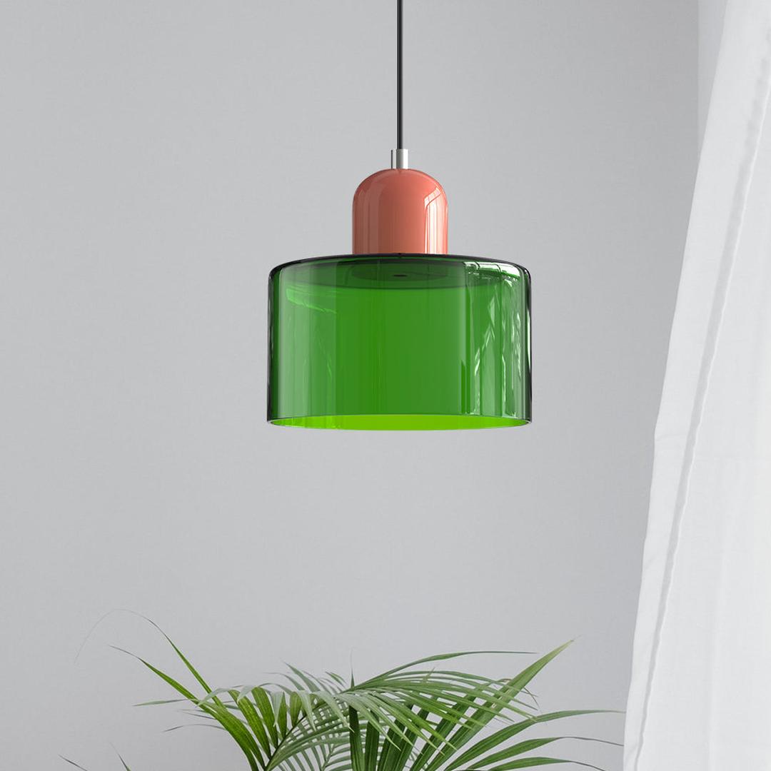 Bauhaus-Style Glass Pendant Lamp