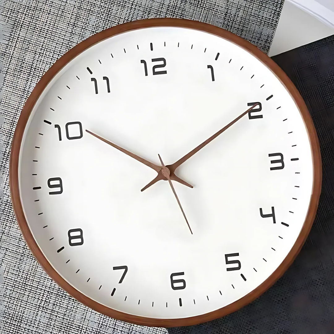 Stylish Wooden Wall Clock for Indoor Use
