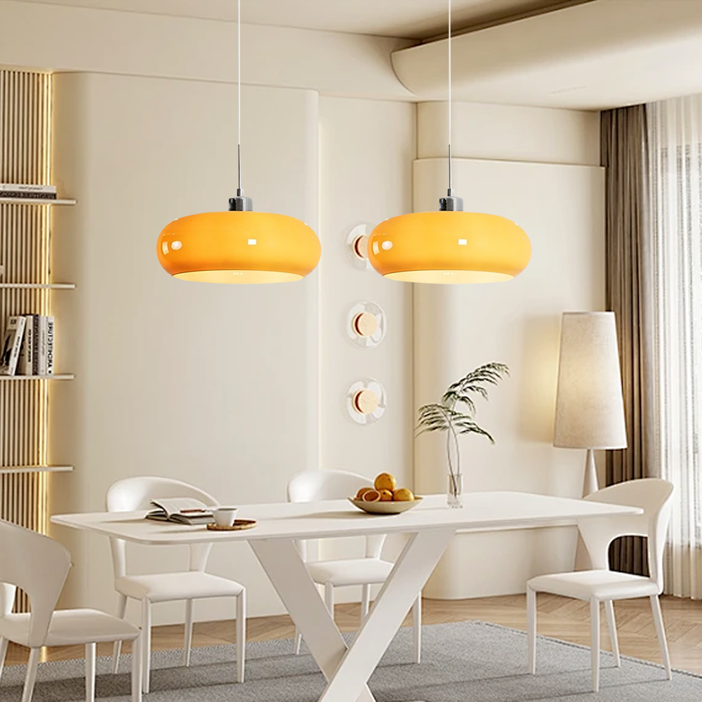 Glass Round Pendant Light