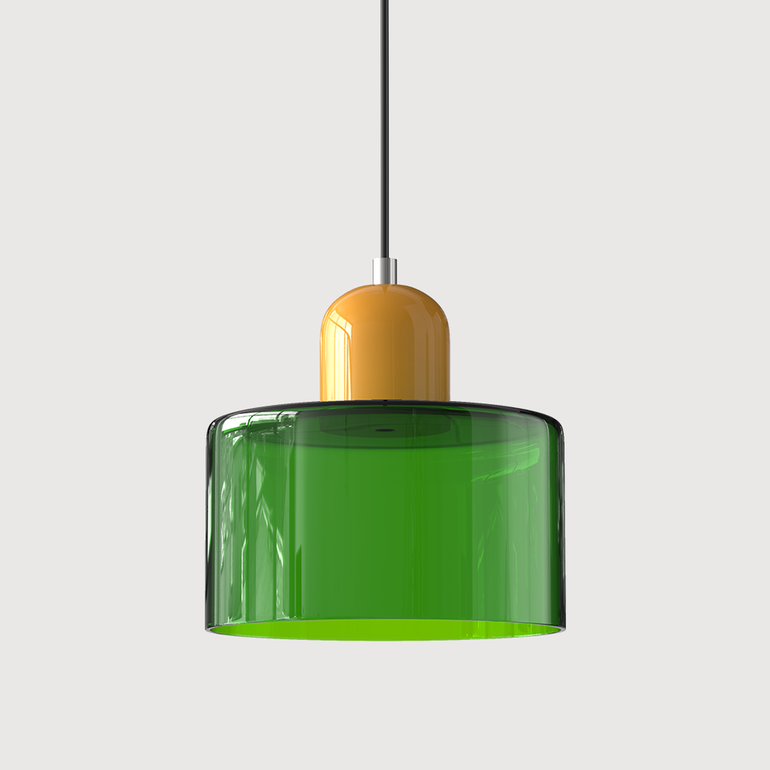 Bauhaus-Style Glass Pendant Lamp