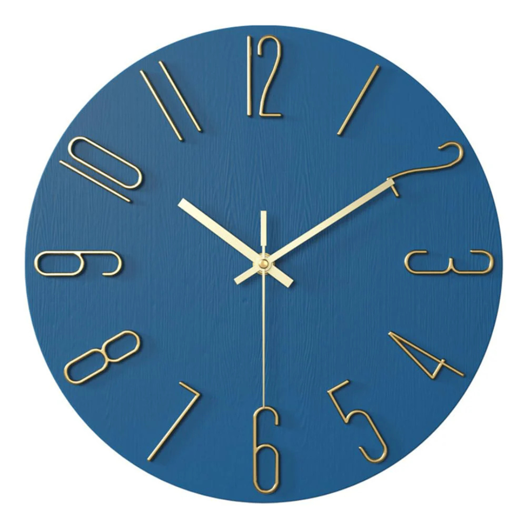 Modern Silent Wall Clock – Large Round Timepiece