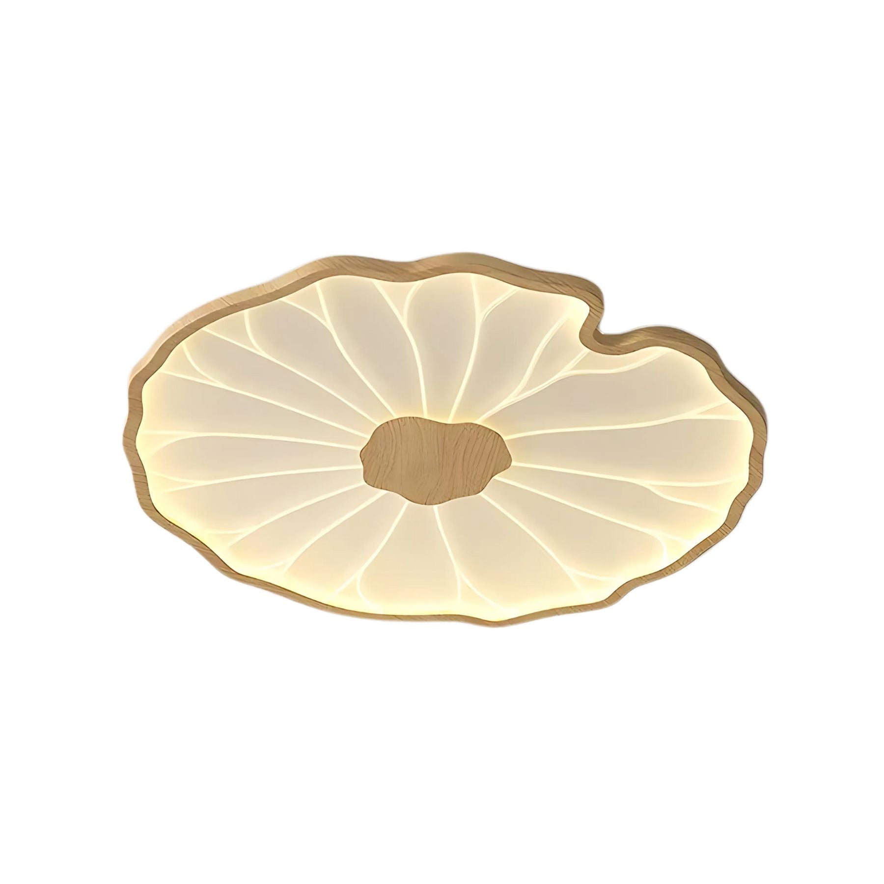 Botanical Leaf Shape Ceiling Light – Fixed Flush Mount LED Fixture
