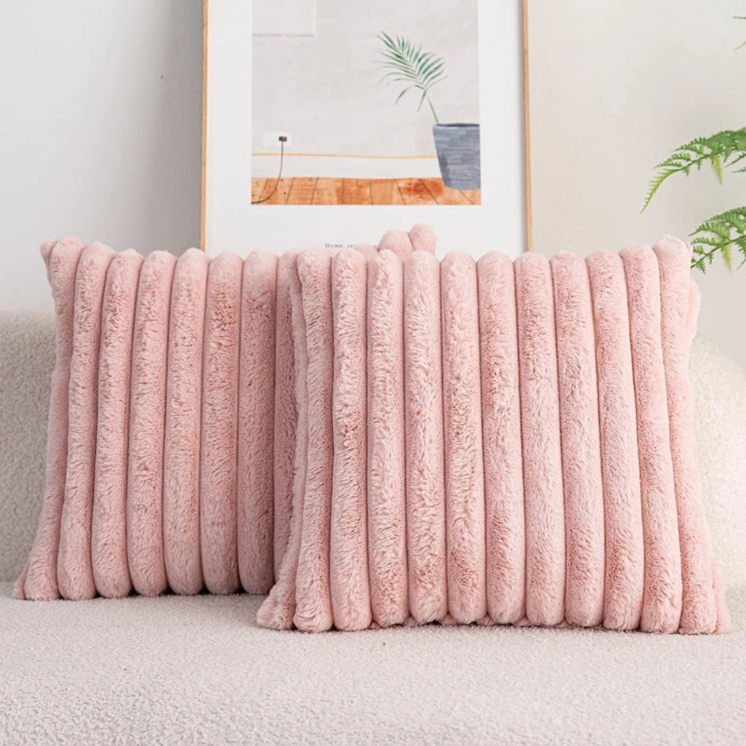 Plush Decorative Throw Pillow – Square Accent Cushion