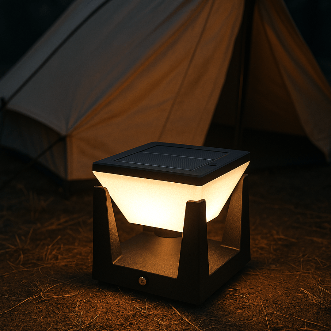 Stylish Square Outdoor Solar Lamp