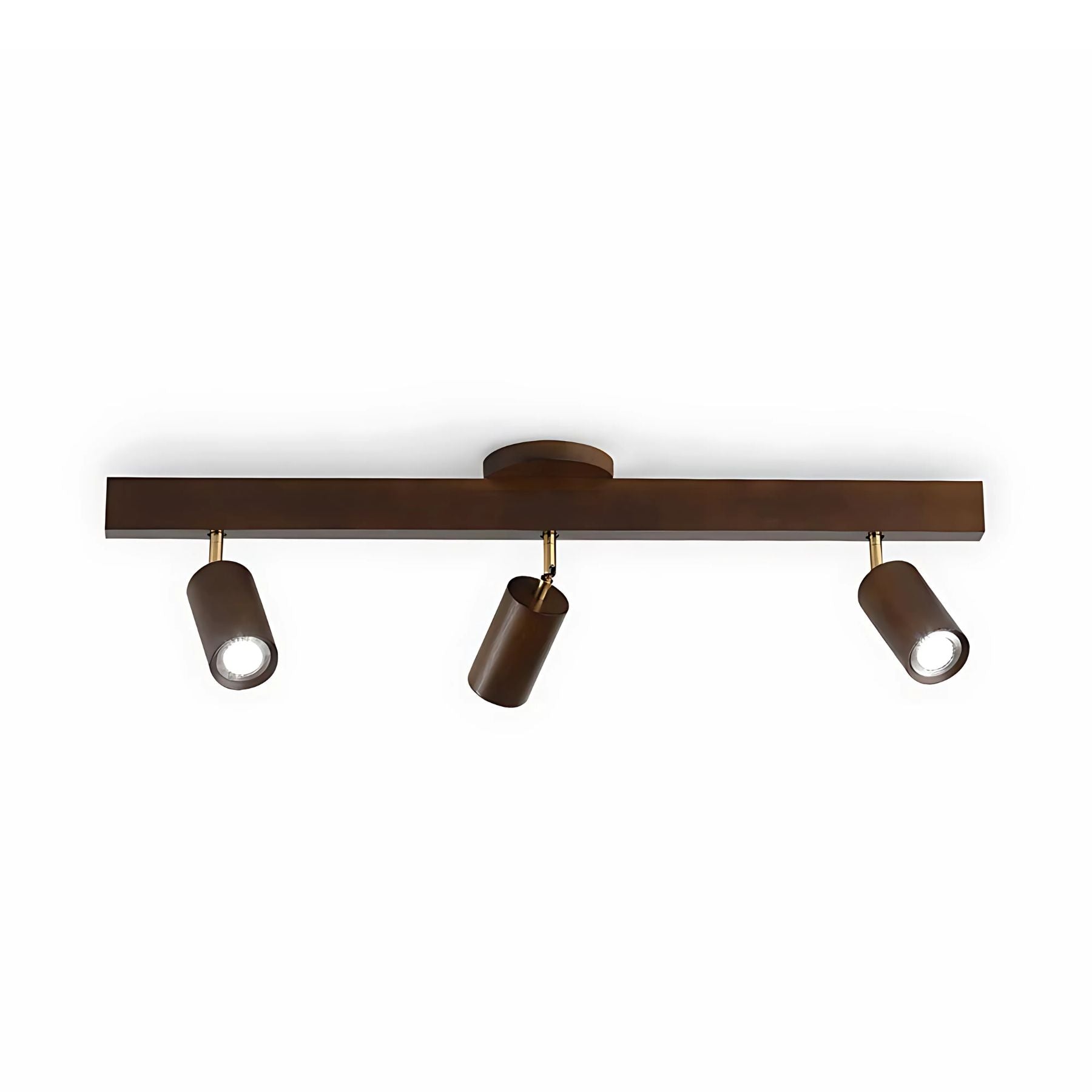 Adjustable Wooden Track Ceiling Lamp
