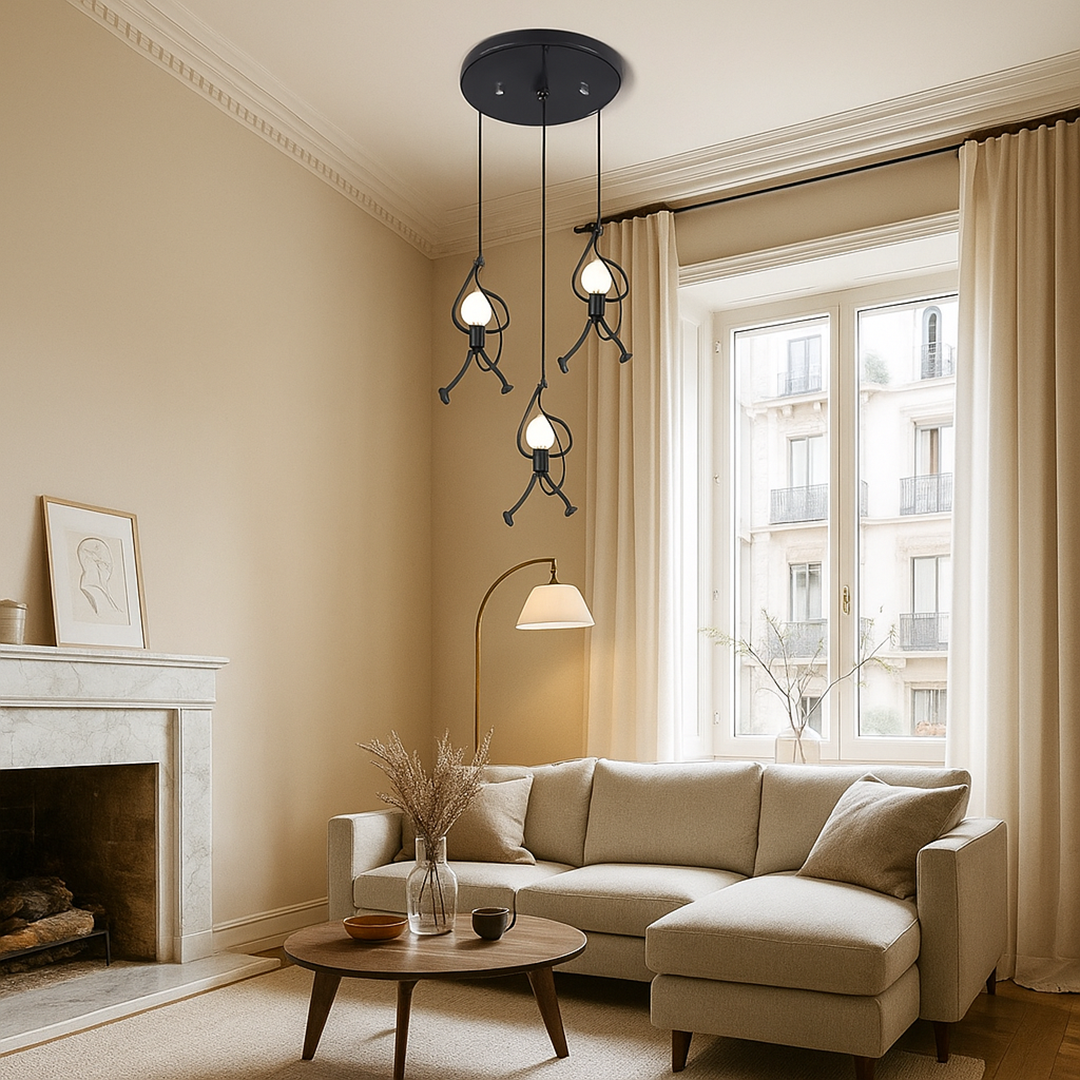 Iron pendant lamp | Retro industrial style