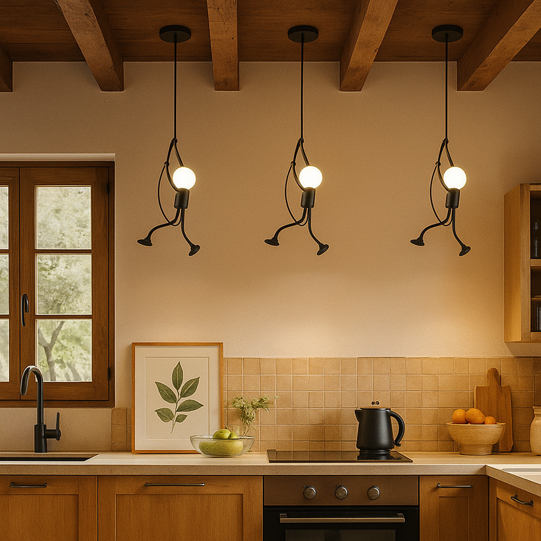 Iron pendant lamp | Retro industrial style