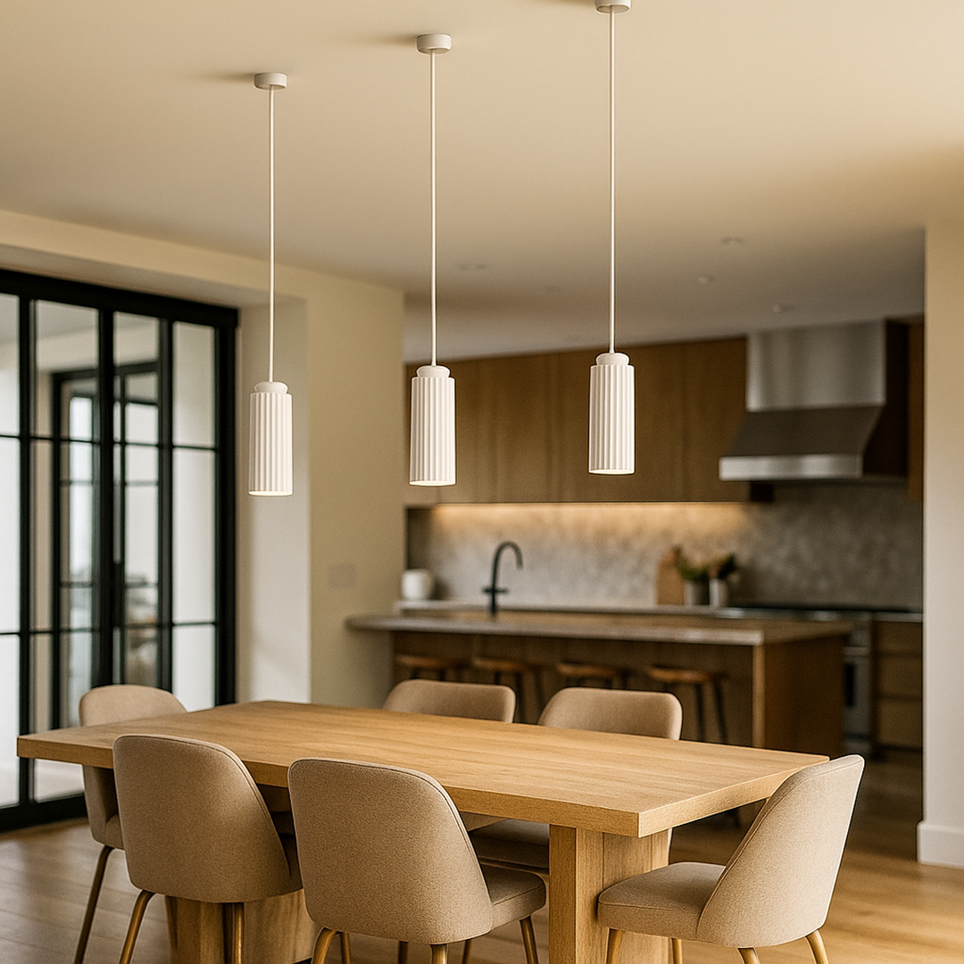 Metal and glass pendant lamp | Scandinavian design
