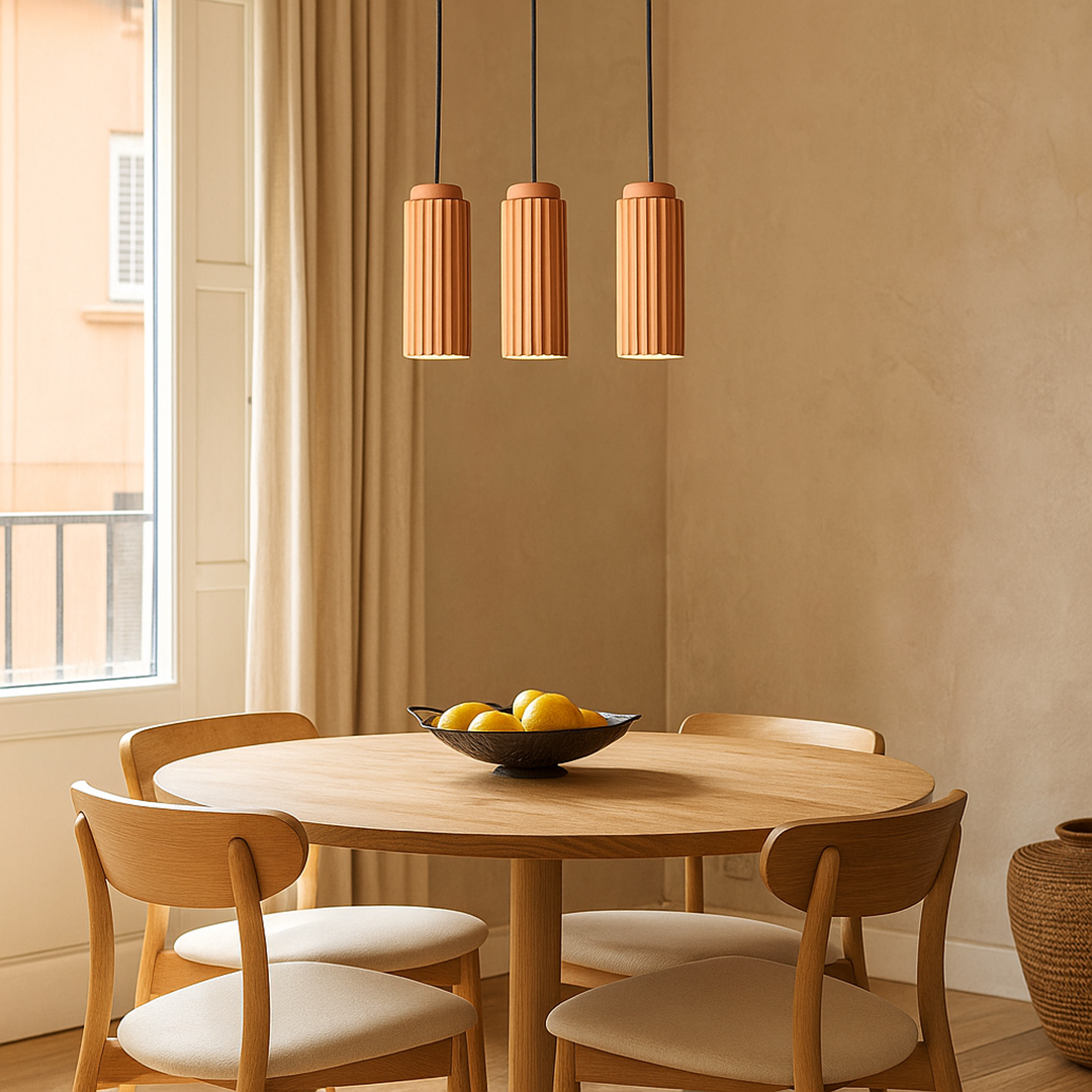 Metal and glass pendant lamp | Scandinavian design