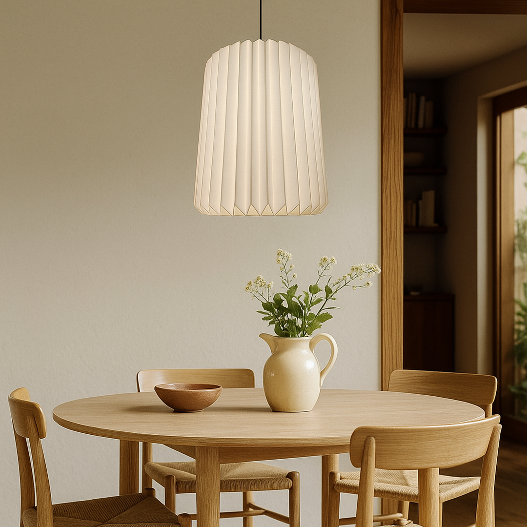 Nordic lantern with paper shade | Soft lighting