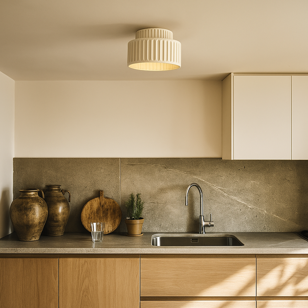 Cream-colored Ceiling Lamp | Scandinavian style