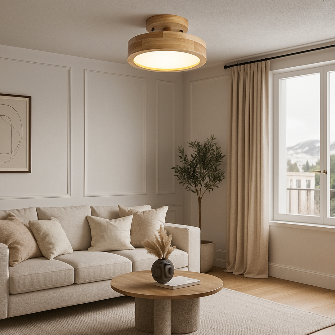 Scandinavian round ceiling lamp | Minimalist design