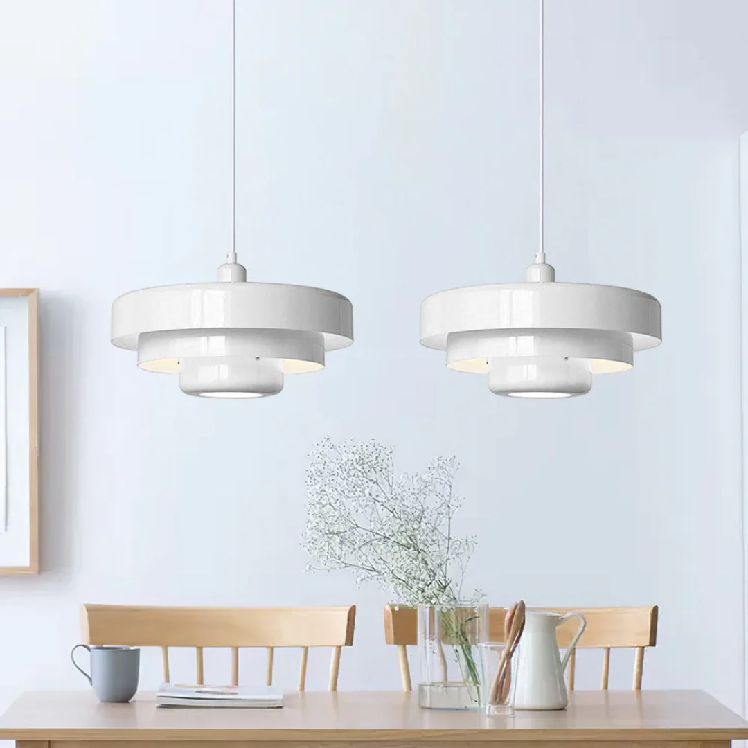 Modern Tiered Pendant Light – Multi-Layered Ceiling Lamp