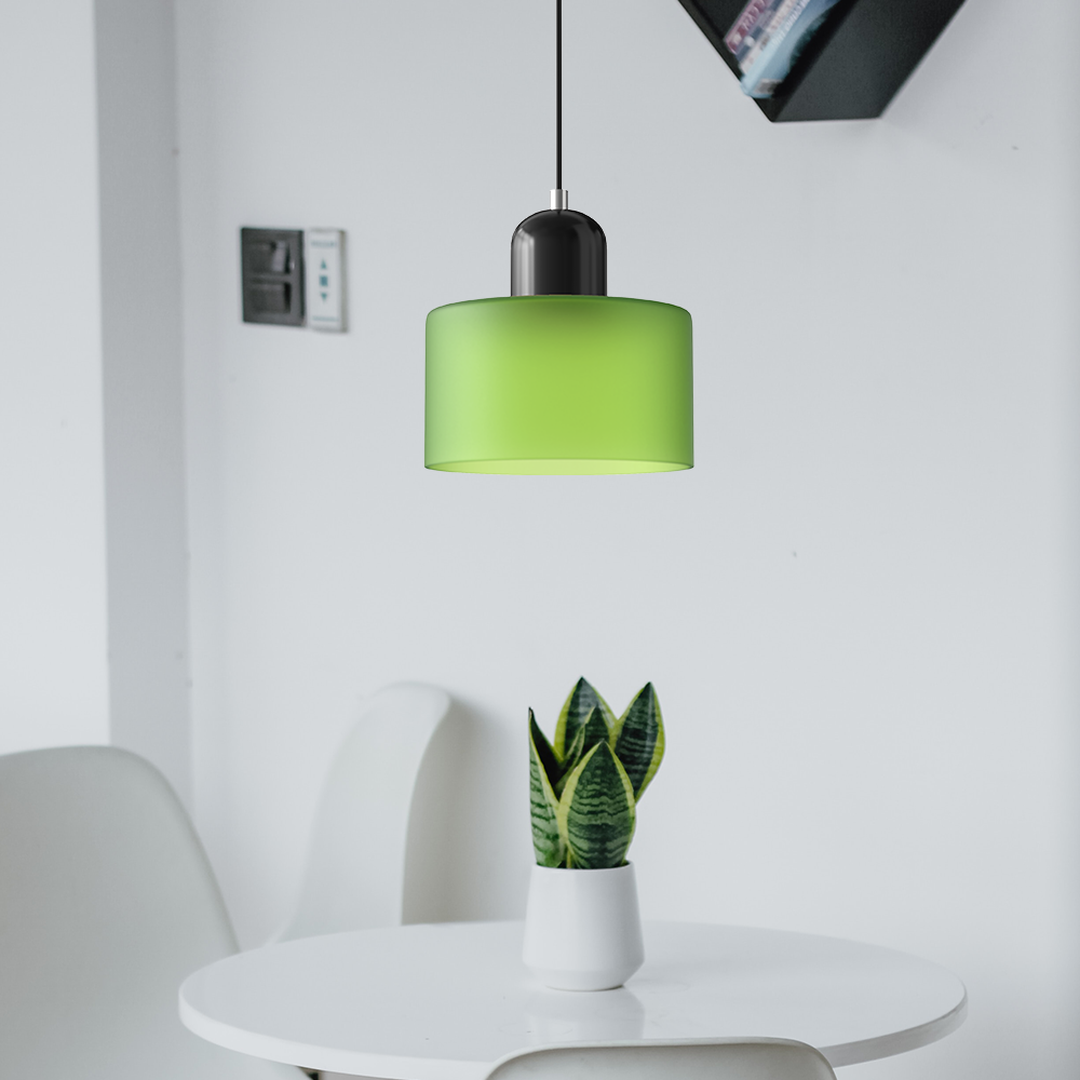 Bauhaus-Style Glass Pendant Lamp