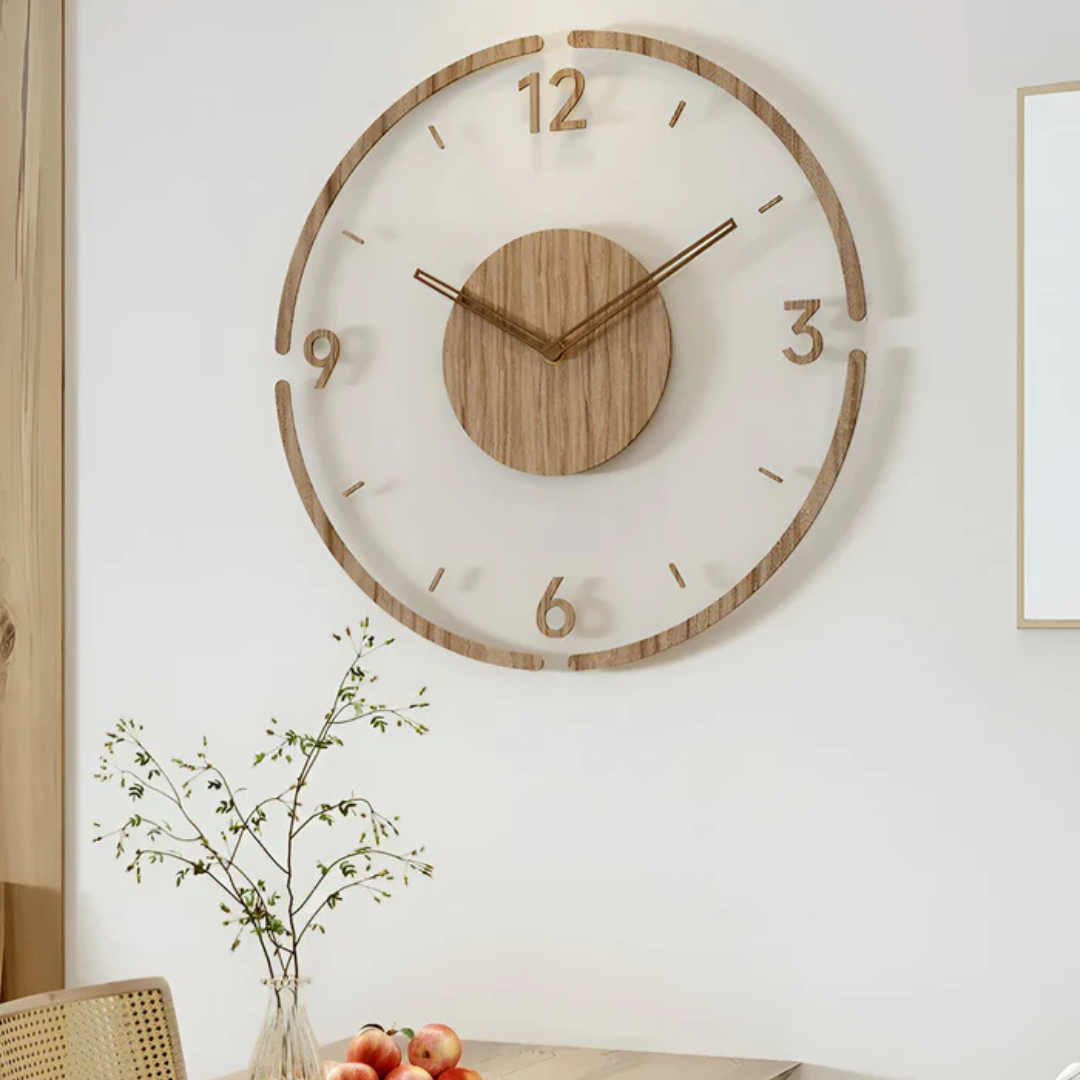 Modern 30cm Wooden Ceiling Clock
