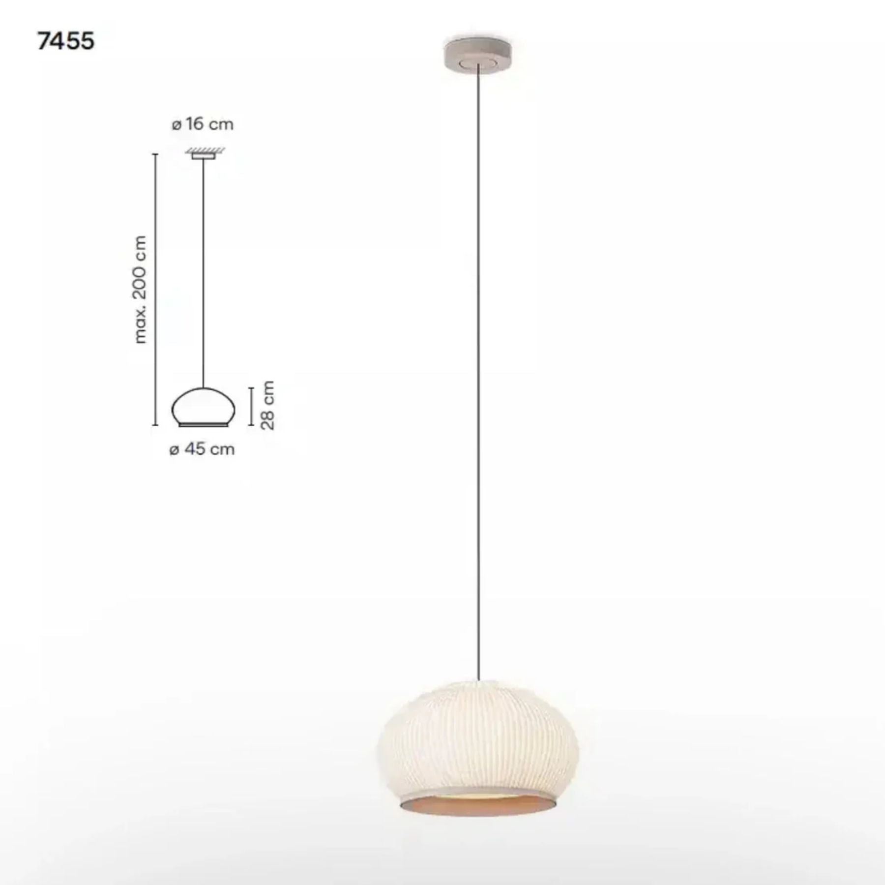 Minimalist Zen Hanging Lamp - Scandi Style Interior Pendant