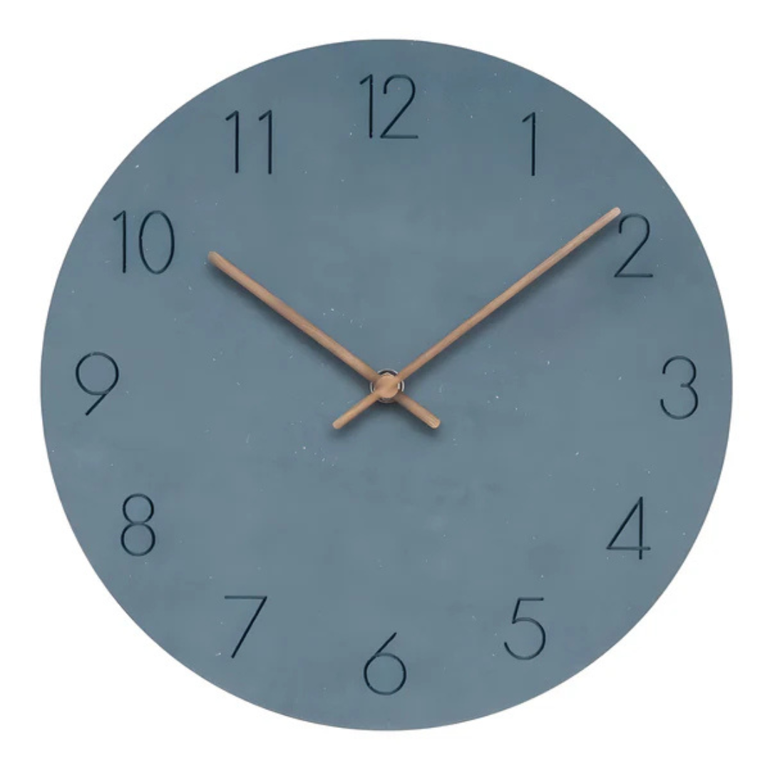 Modern Round Wall Clock – Silent Non-Ticking Timepiece