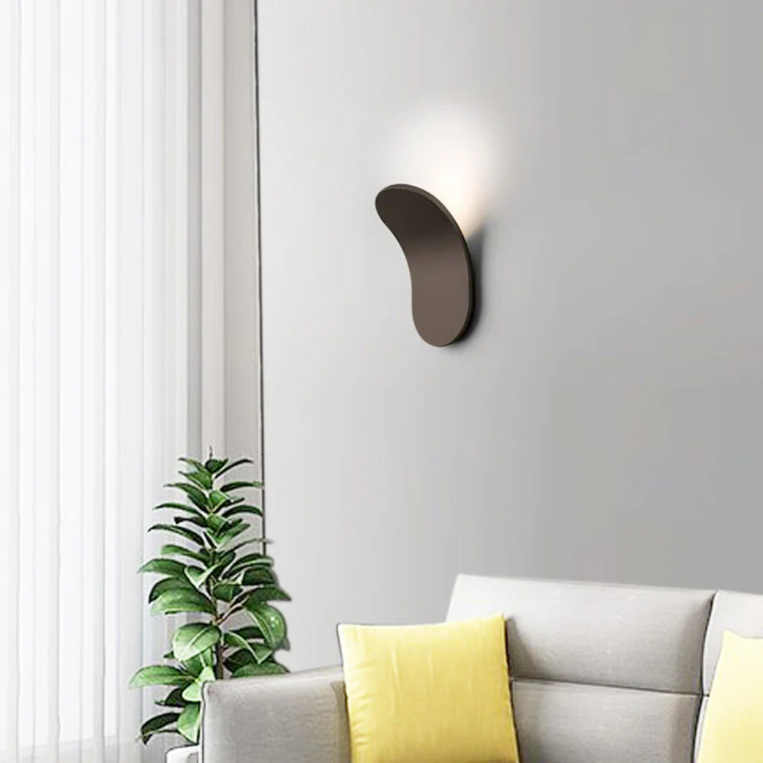 Modern Scandinavian Wall Lamp - Natural Wood and Metal Sconce