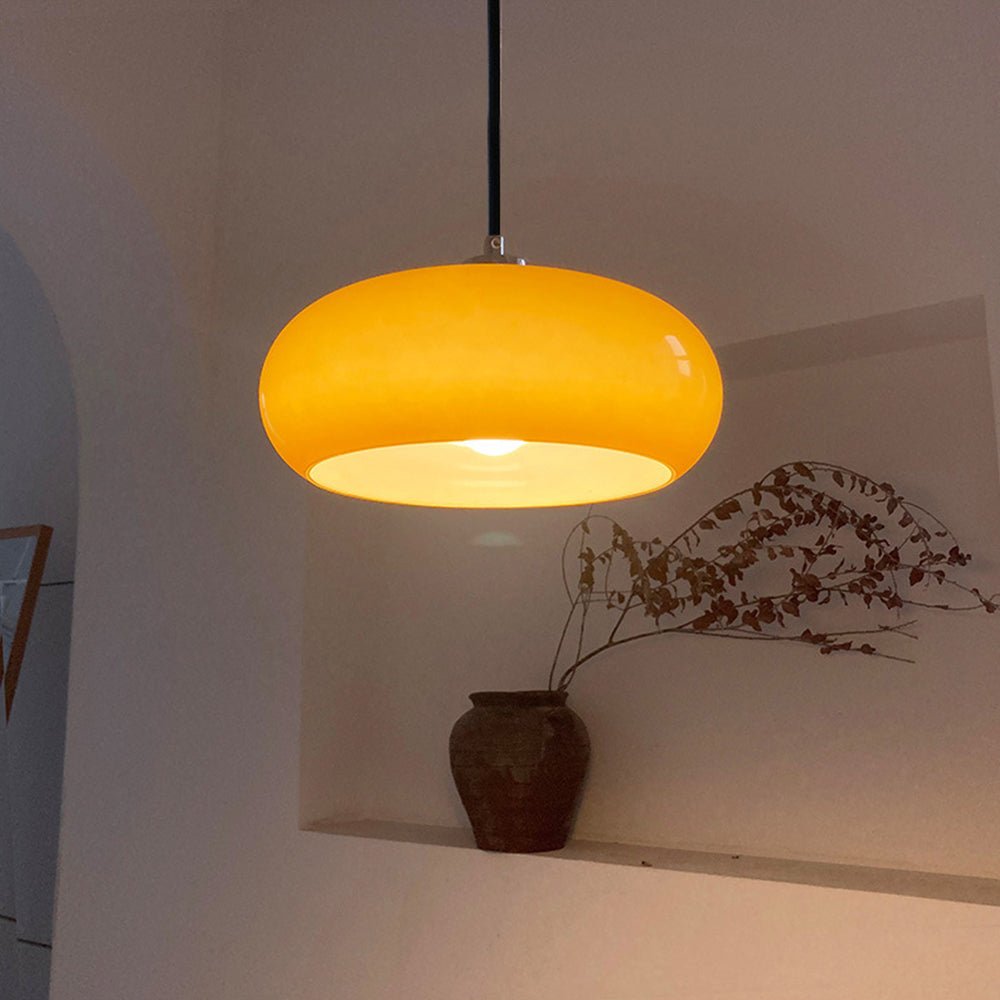 Oval Glass pendant lamp