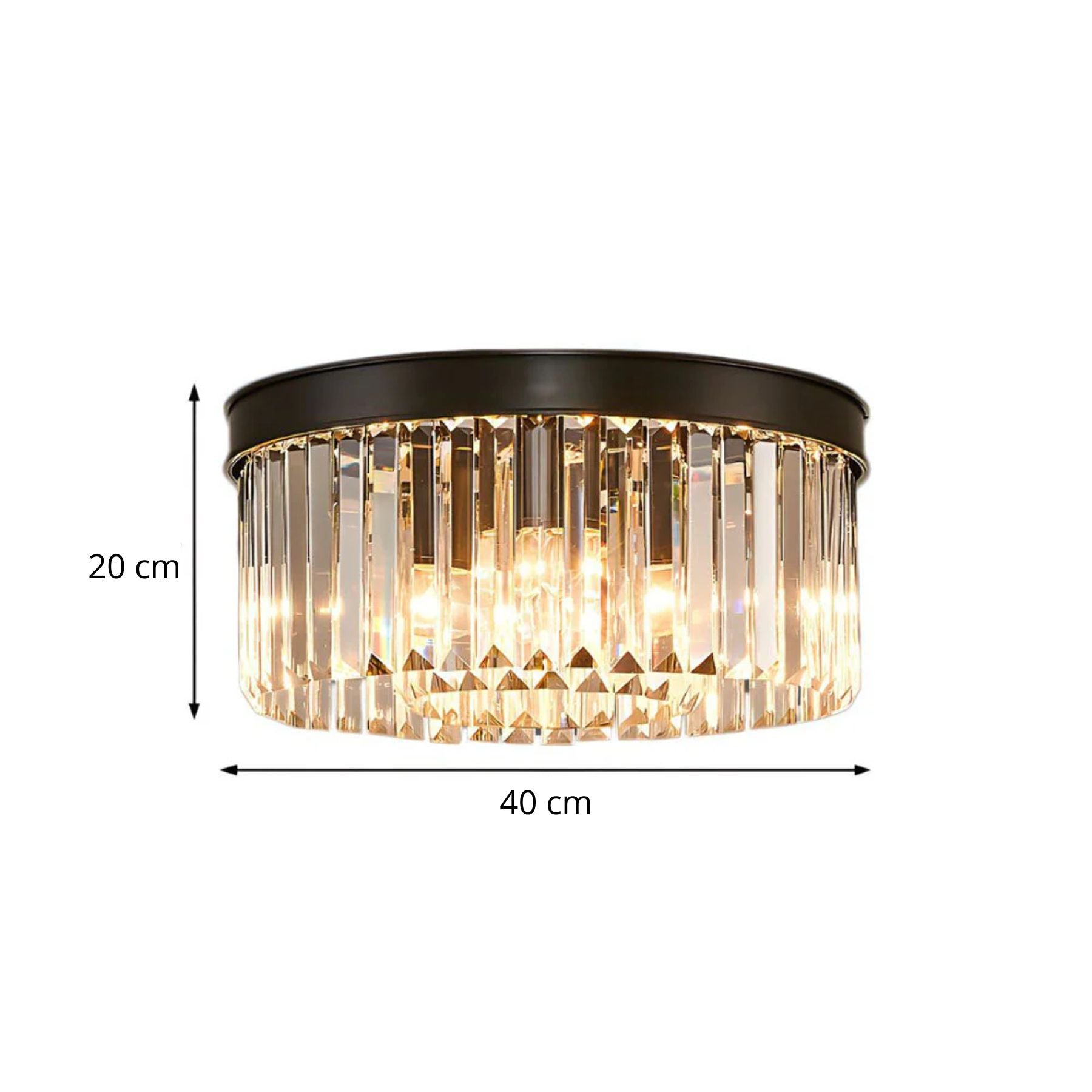 Modern Round Ceiling Light – Fixed Flush Mount LED Fixture