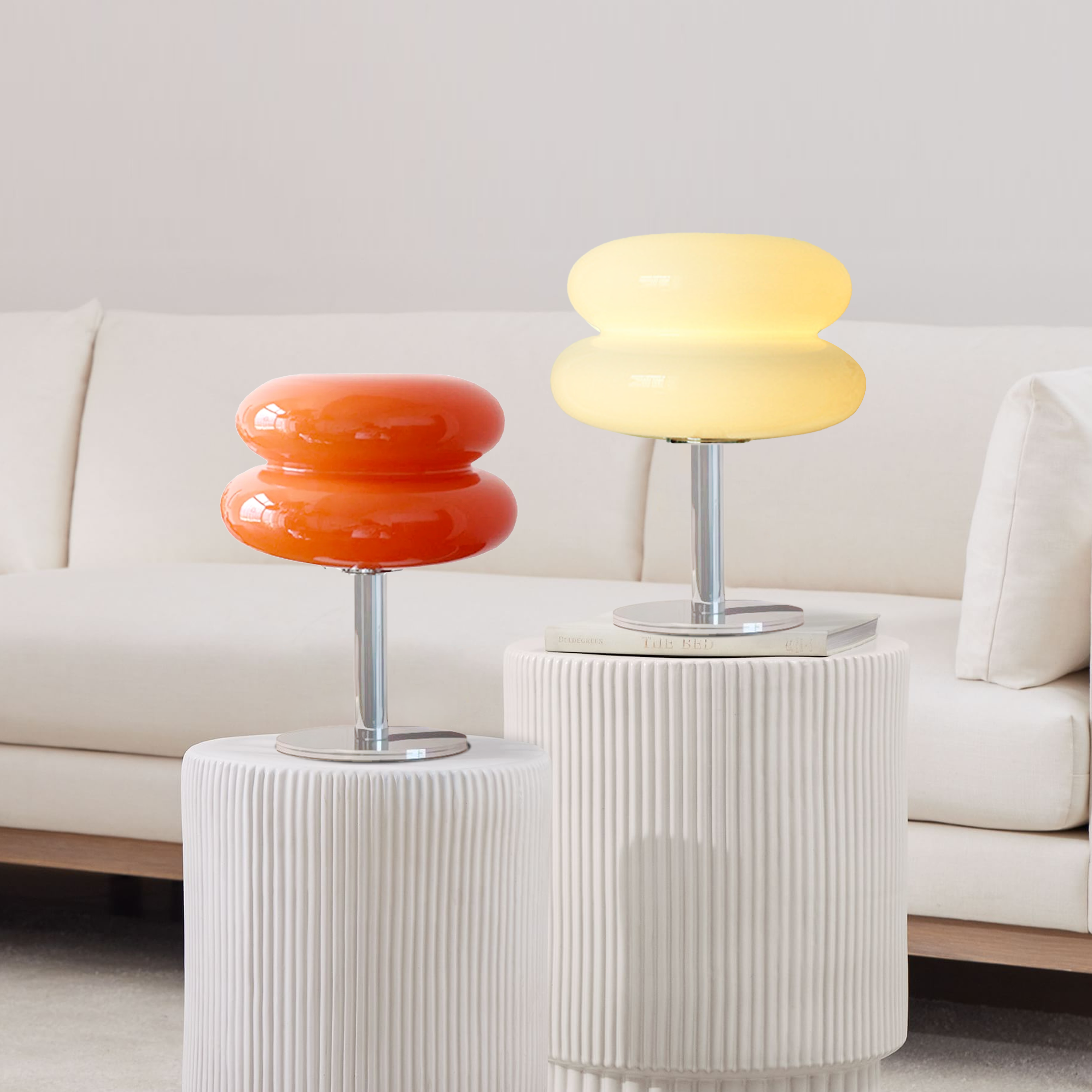 Minimalist Clear Table Lamp - Modern Mushroom Light