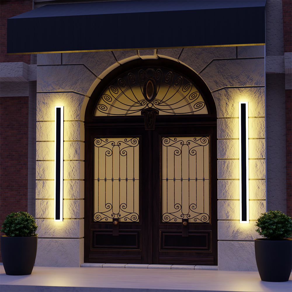 Modern Linear Outdoor Wall Lamp