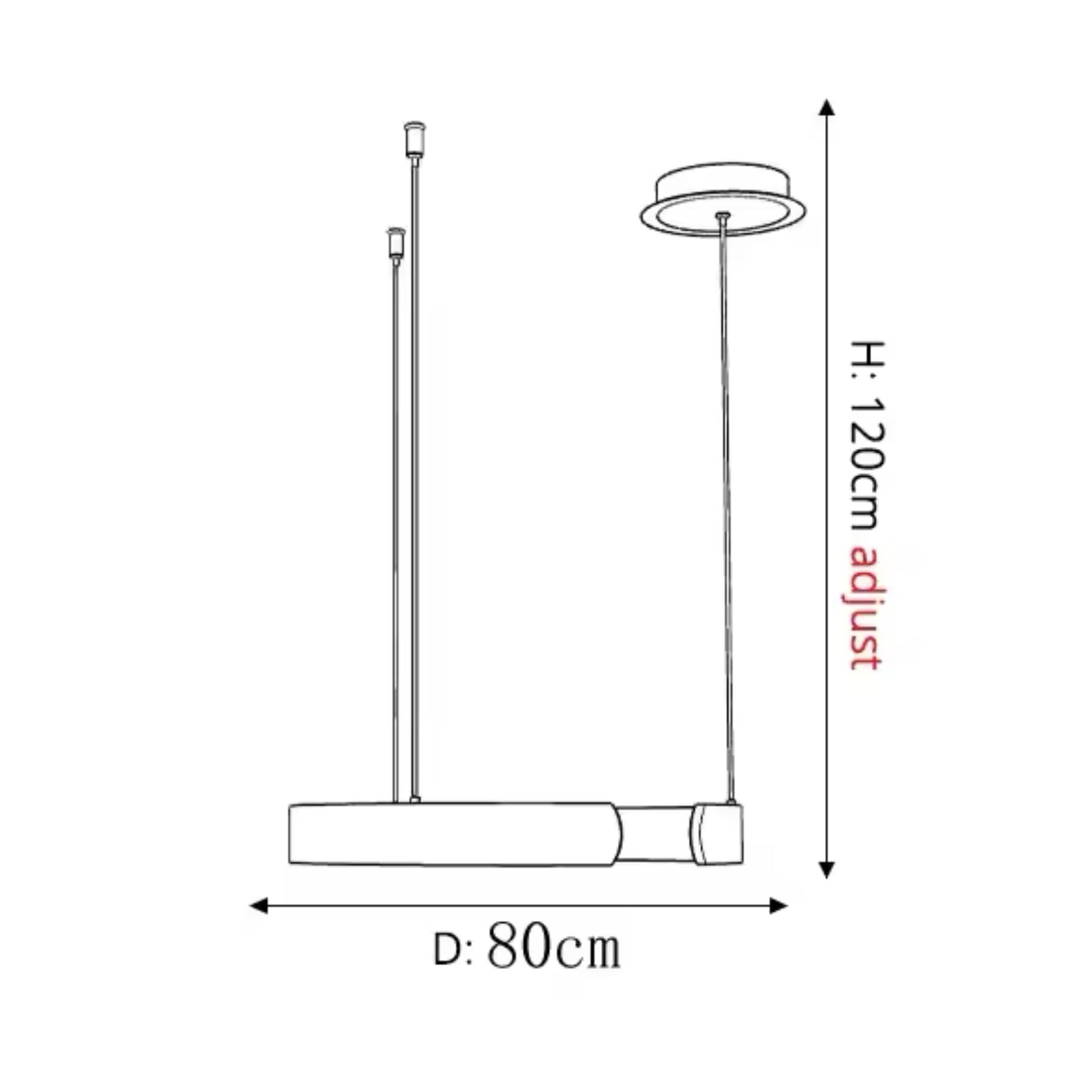 Modern Circular Pendant Light – Ring Shape Ceiling Fixture