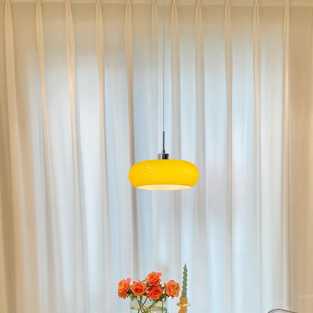 Oval Glass pendant lamp