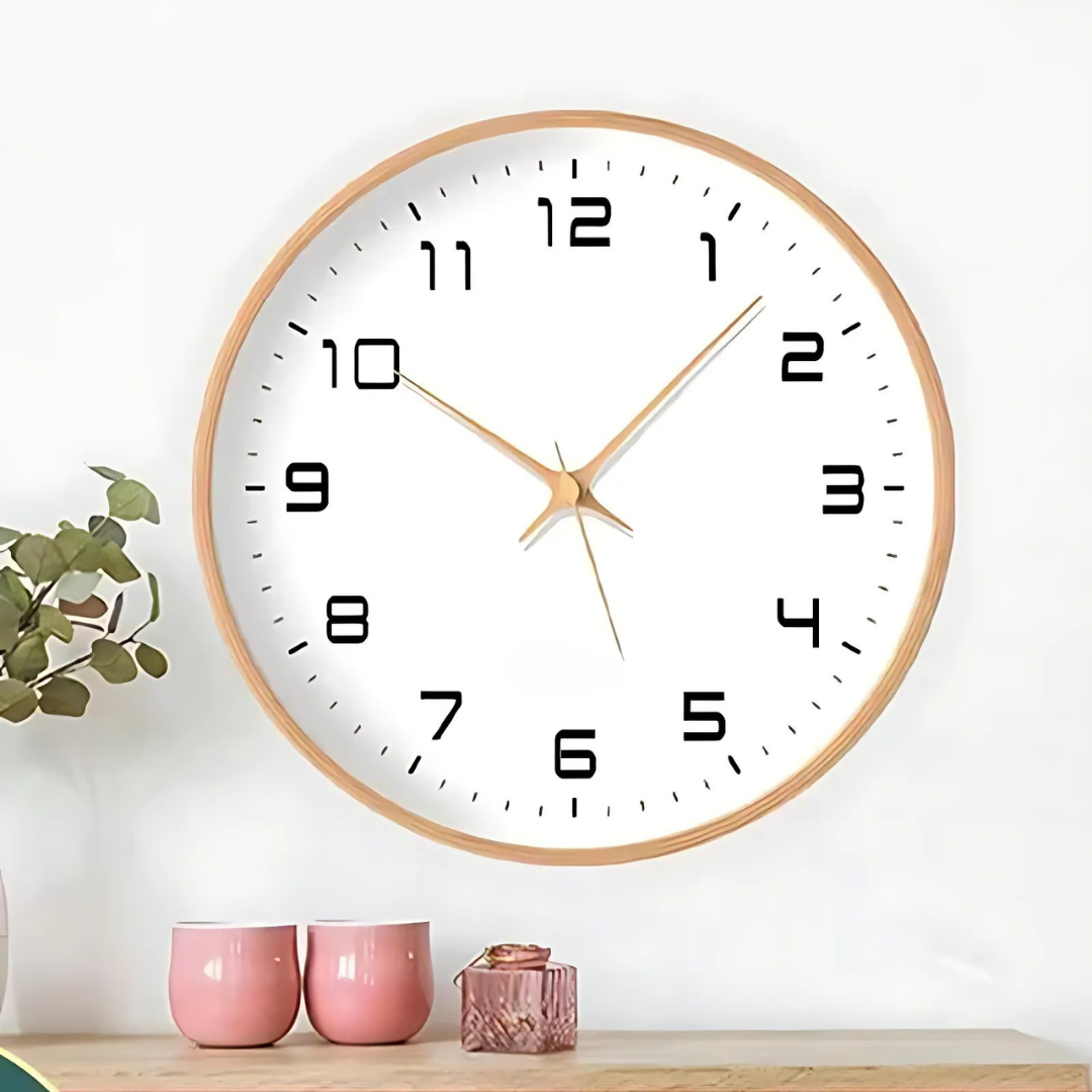 Stylish Wooden Wall Clock for Indoor Use