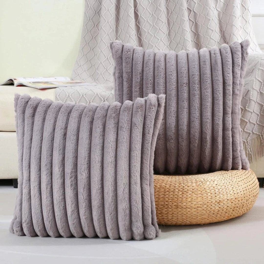 Plush Decorative Throw Pillow – Square Accent Cushion