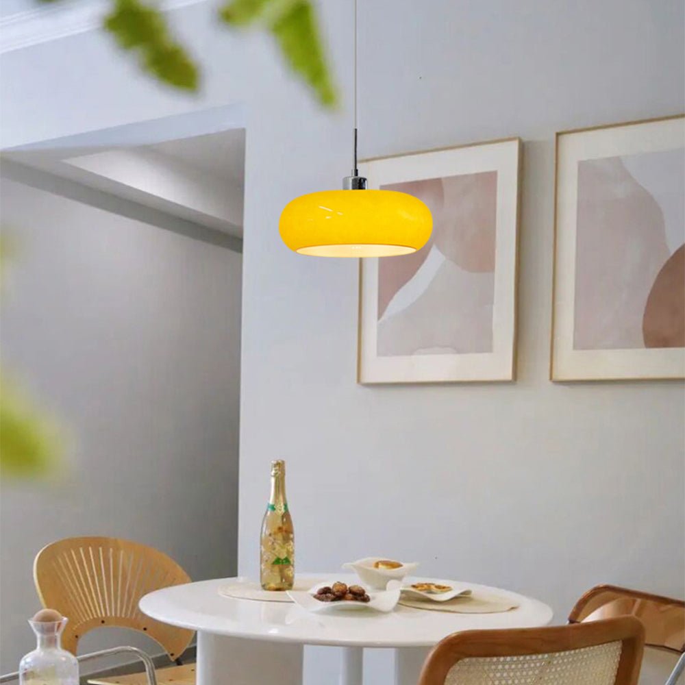 Oval Glass pendant lamp