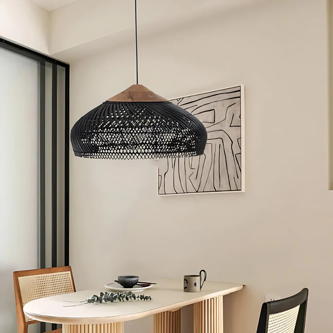 Rattan Boho Pendant Light