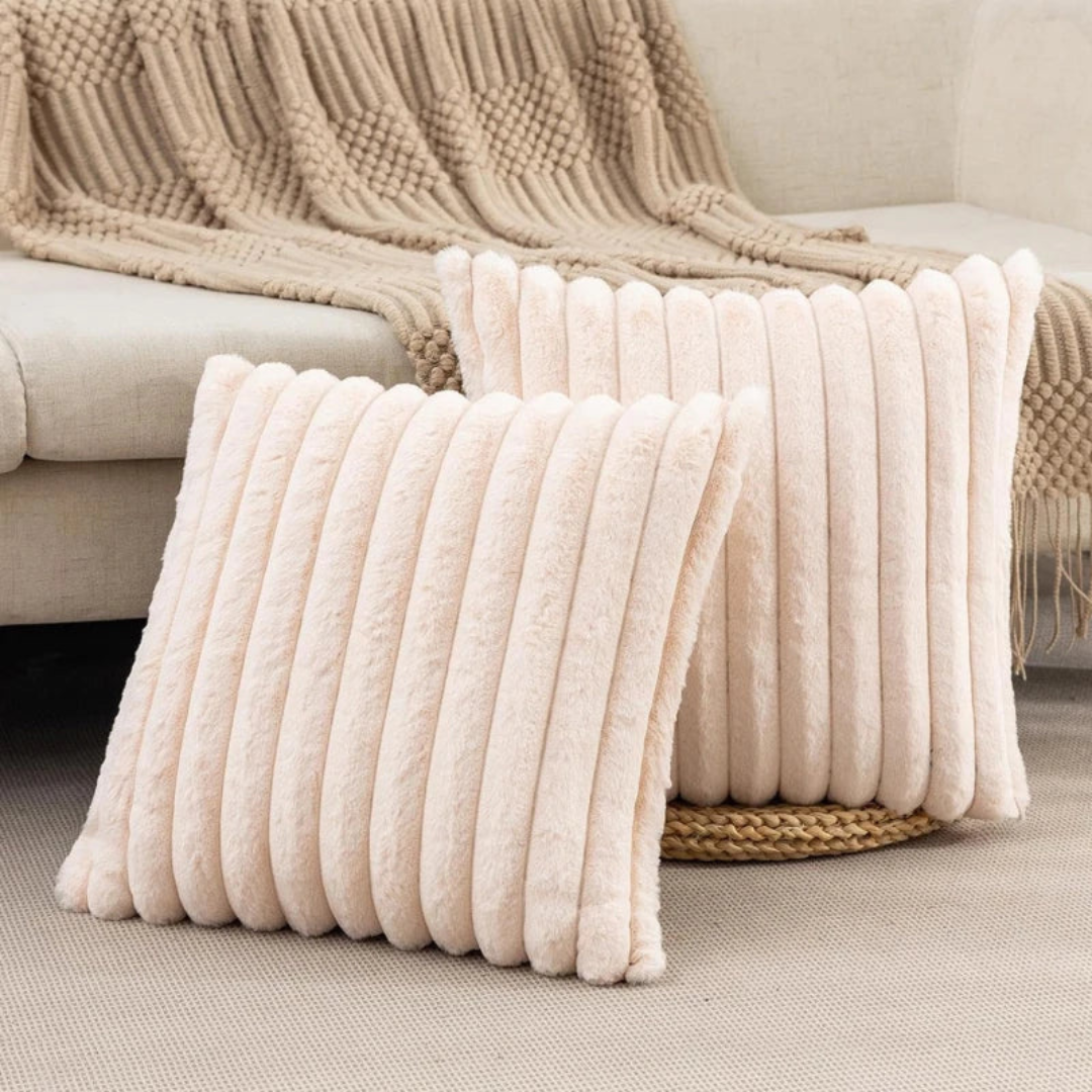 Plush Decorative Throw Pillow – Square Accent Cushion