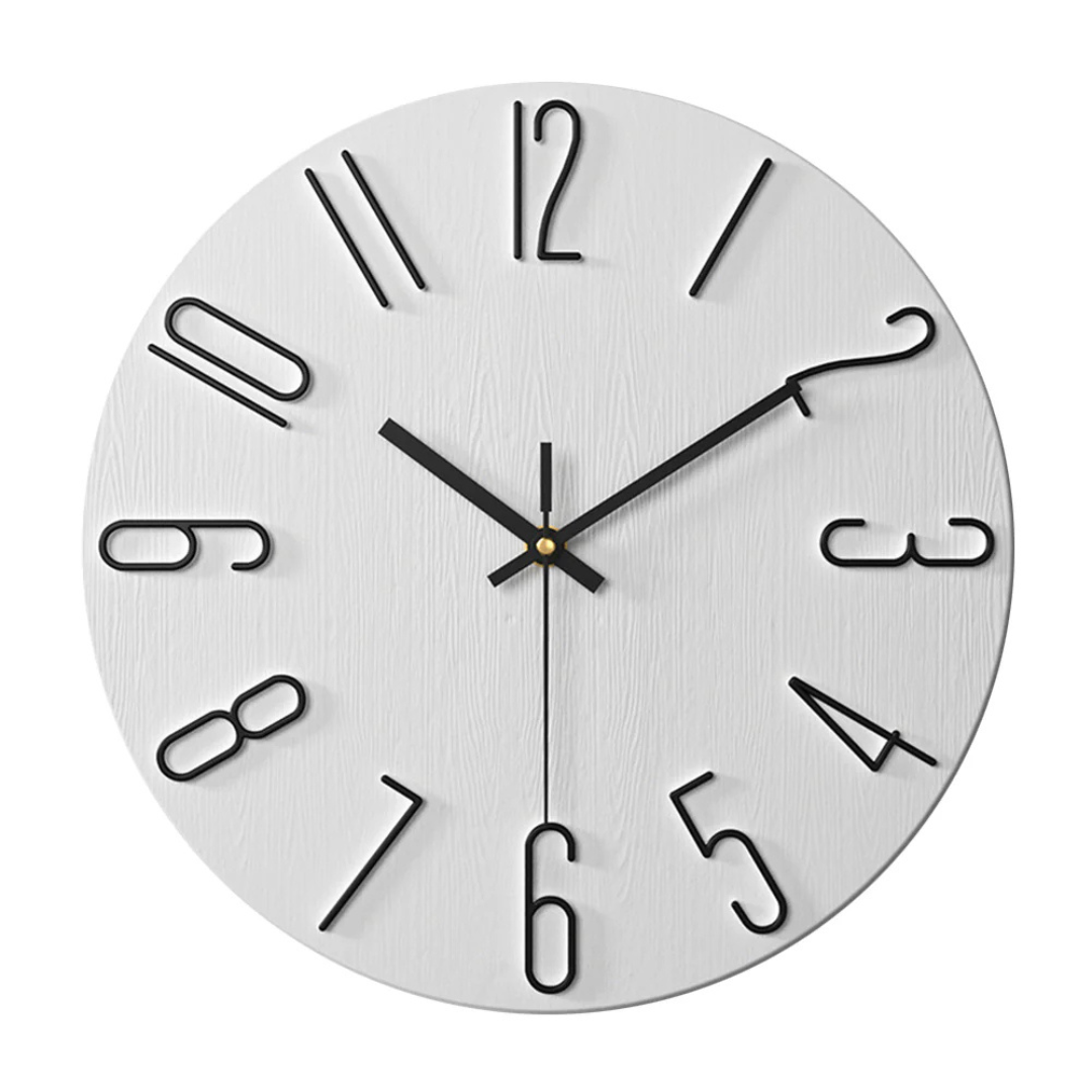 Modern Silent Wall Clock – Large Round Timepiece